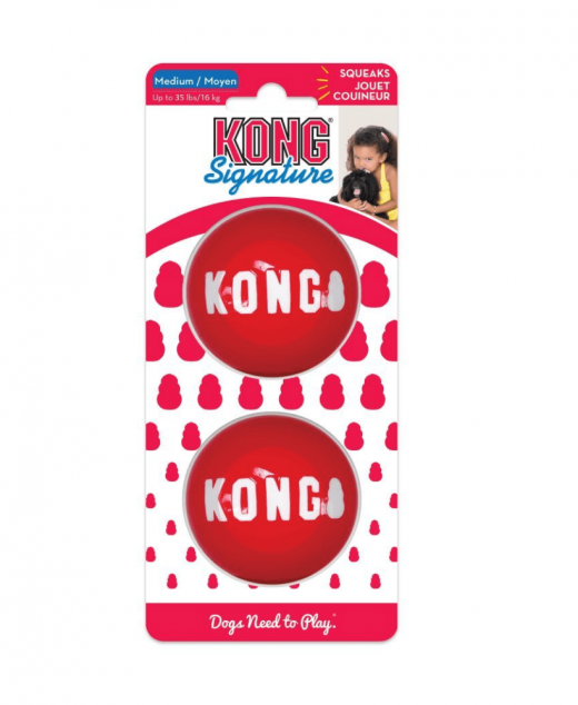 Kong Signature Ball 2 PACK M