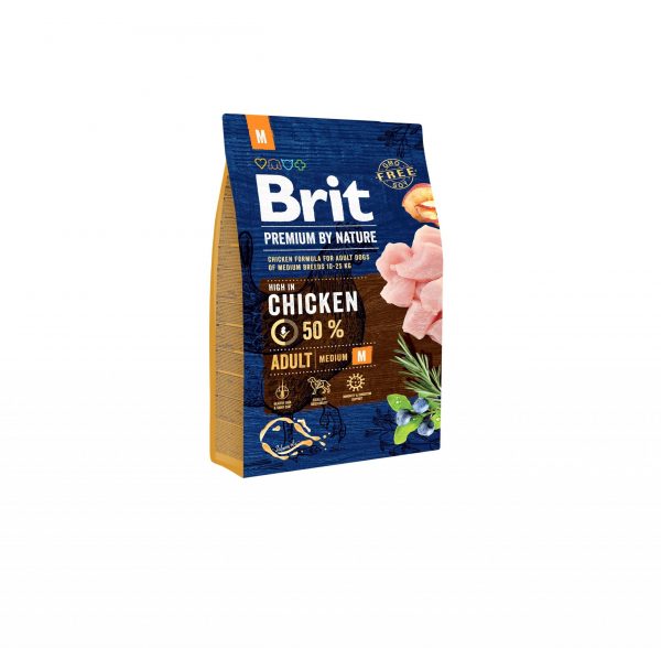 Brit Premium By Nature Chicken Adult M 3kg