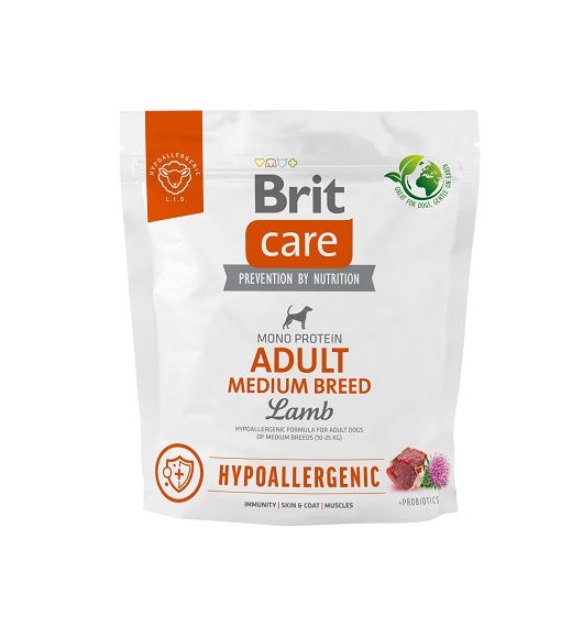 Brit Care Hypoallergenic Adult Medium Lamb 1kg