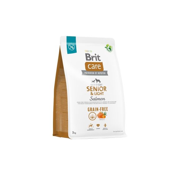 Brit Care Dog Grain-free Senior&Light Salmon 3kg