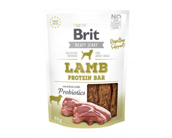 Brit Jerky Snack Lamb Protein Bar 80g