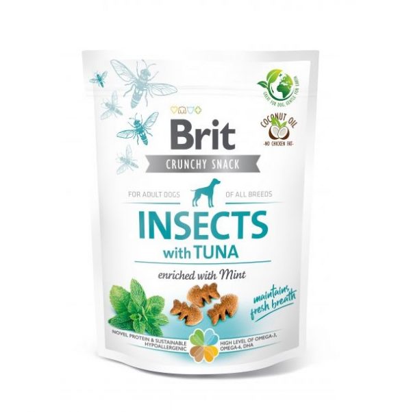 Brit Crunchy Snack Insects&Tuna&Mint 200g