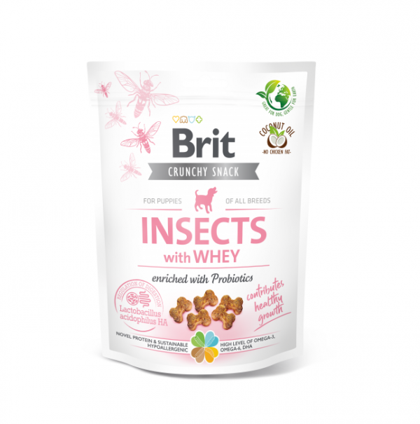 Brit Crunchy Snack Puppy Insects&Probiotics 200g