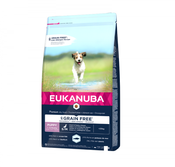 Eukanuba Grain Free Puppy S/M 12kg