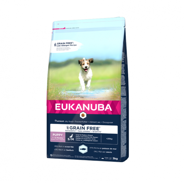 Eukanuba Grain Free Puppy S/M 3kg