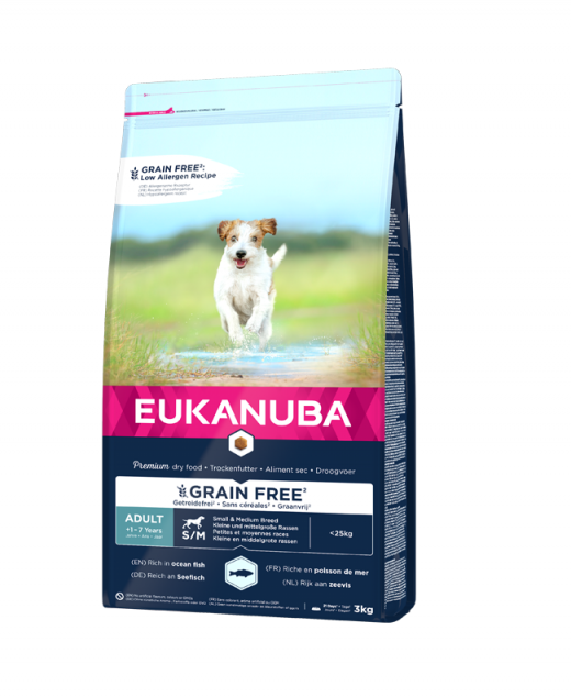 Eukanuba Grain Free Adult S/M 3kg