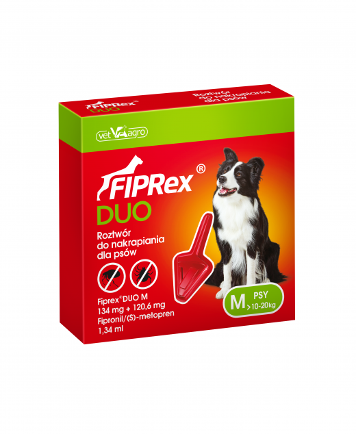 Fiprex Duo dla psów od 10 do 20 kg