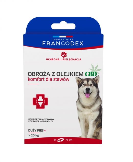 Francodex Obroża z olejkiem CBD 75 cm >20kg