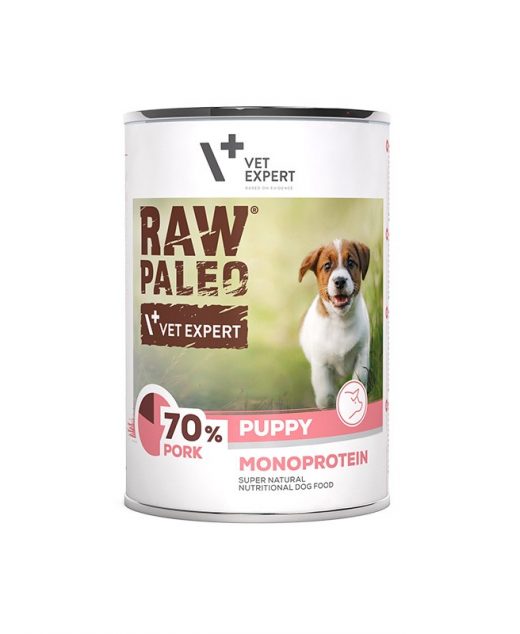 Raw Paleo Puppy Monoprotein Wieprzowina 400g