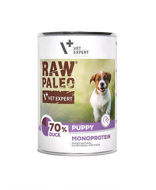 Raw Paleo Puppy Monoprotein Kaczka 400g