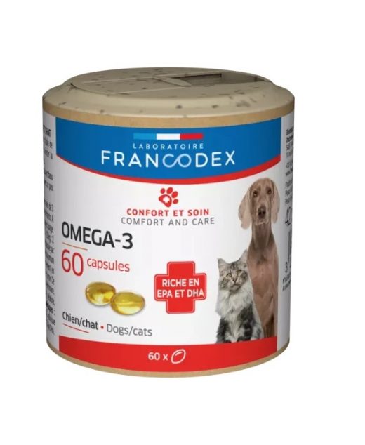 FRANCODEX Omega-3, dla psów i kotów 60 tab.