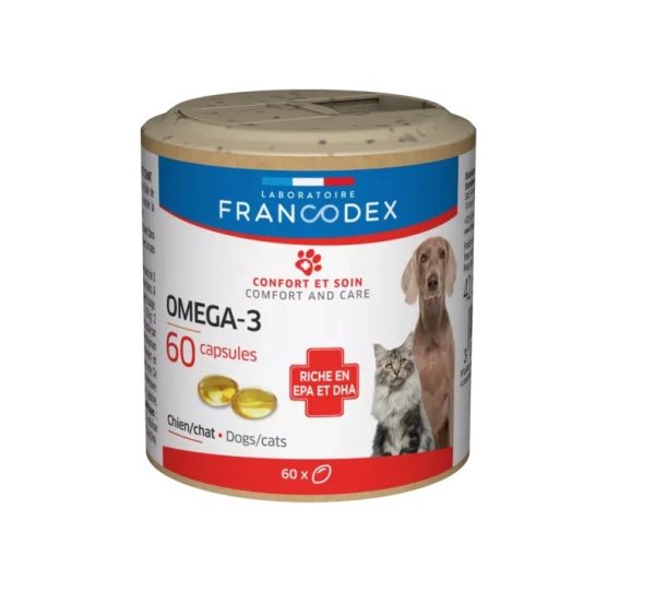 FRANCODEX Omega-3, dla psów i kotów 60 tab.
