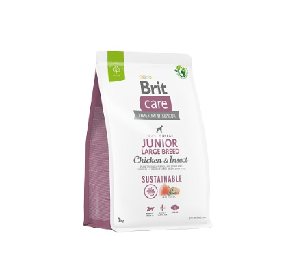Brit Care Sustainable Junior Large Breed Chicken Insect 3kg