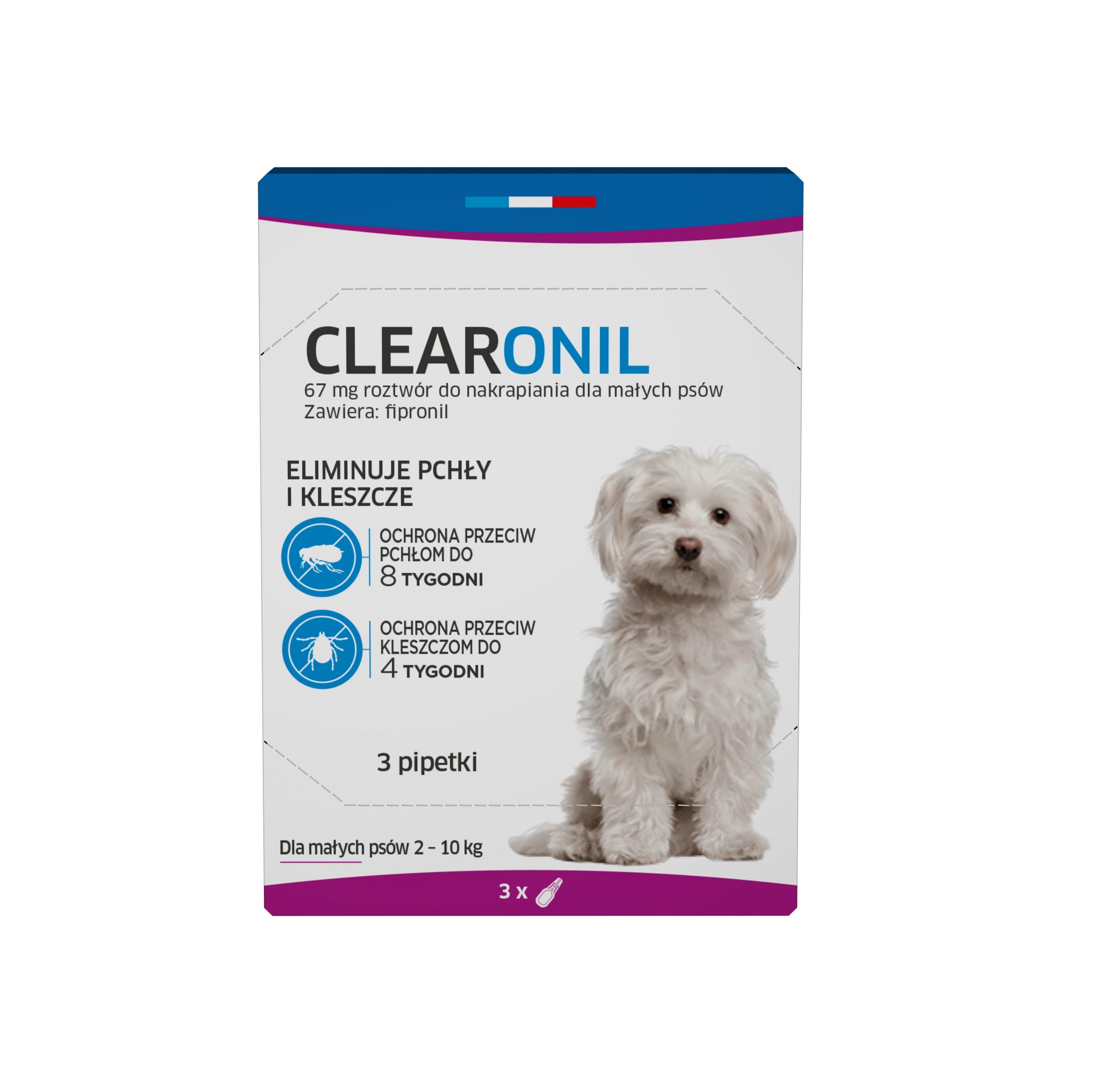 CLEARONIL dla małych psów (2-10 kg) - 67 mg x3