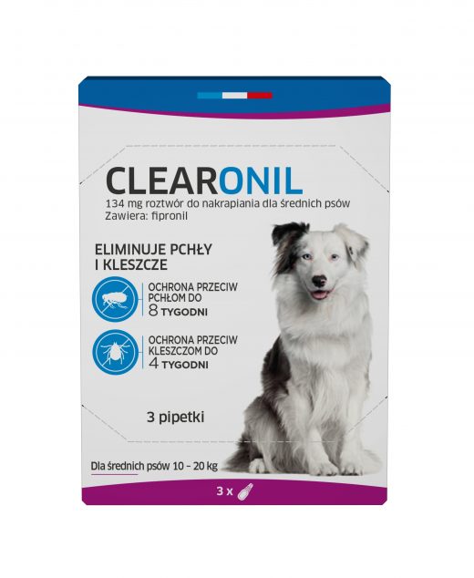 CLEARONIL dla średnich psów (10-20 kg) - 134 mg x3