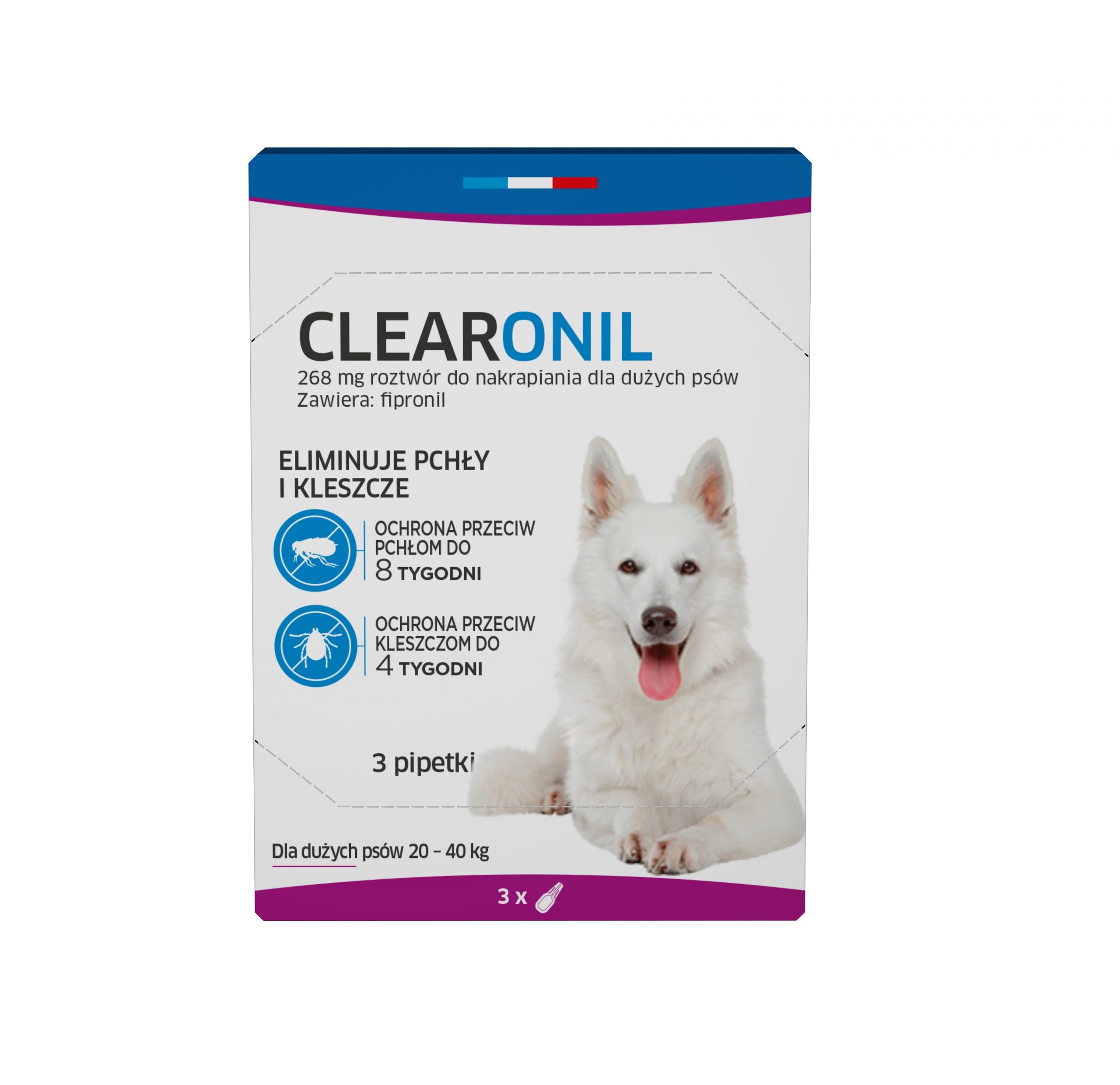 CLEARONIL dla dużych psów (20-40 kg) - 268 mg x 3