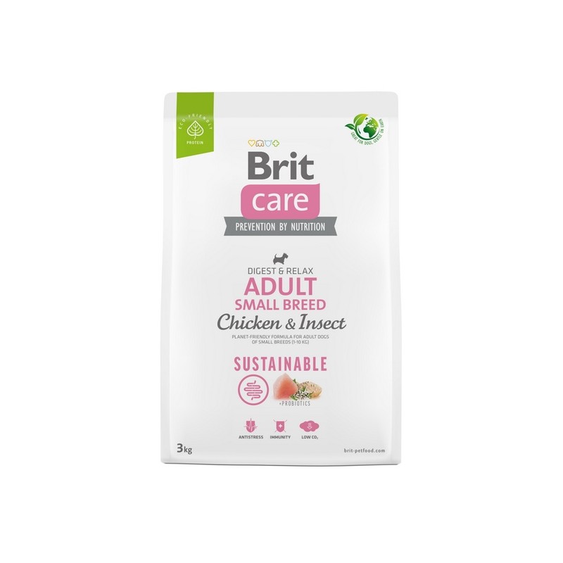 Brit Care Dog Sustainable Adult Small Breed Chicken & Insect 3kg
