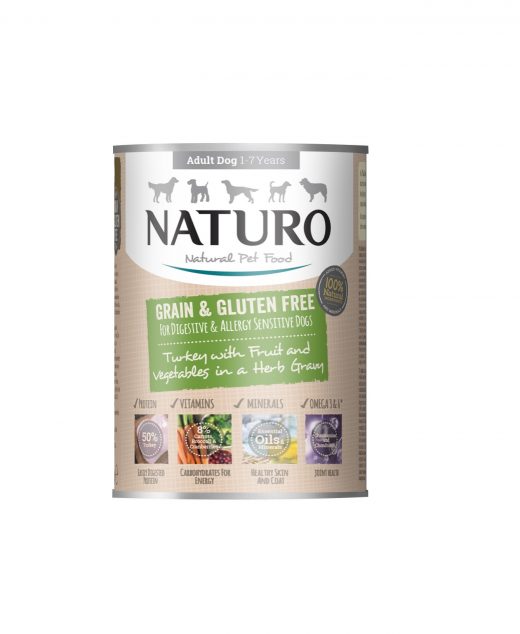 Naturo Grain&Gluten Free indyk w sosie ziołowym 390g