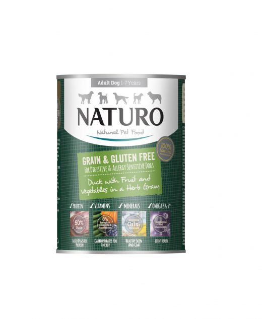 Naturo Grain&Gluten Free kaczka w sosie ziołowym 390g