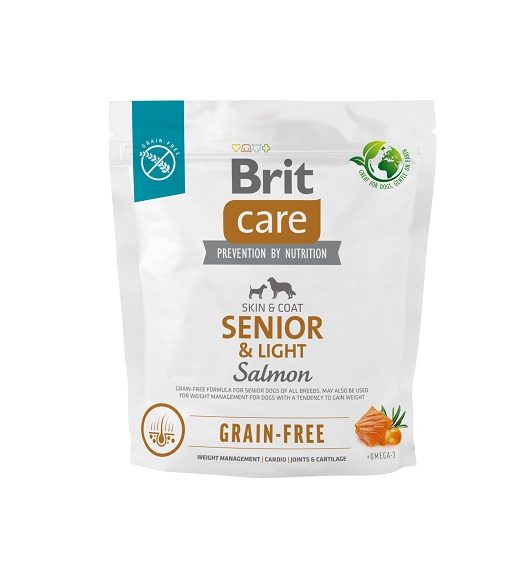 Brit Care Dog Grain-free Senior&Light Salmon 1kg