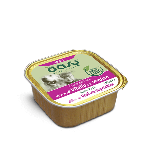 Oasy Delizioso Pate Adult Veal with Vegetables 150g