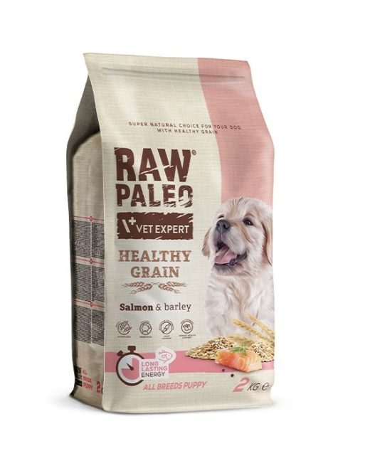 Raw Paleo Healthy Grain Salmon&barley all breeds puppy 2kg