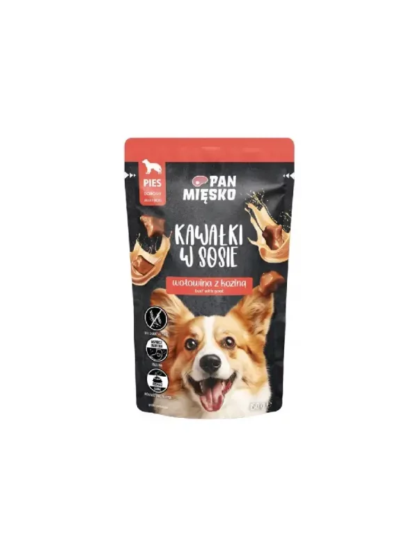 Pan Mięsko pies wołowina z koziną 150g