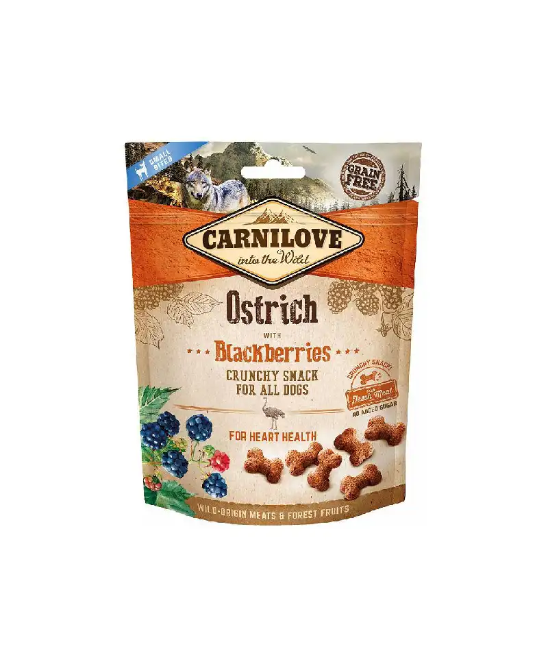 Carnilove Dog Crunchy Snack Ostrich Black 200g