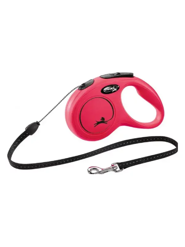 Smycz Automatyczna Flexi New Classic S 5m linka czerwona