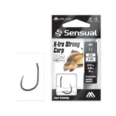 Haczyk z przeponem Sensual X-tra Strong Carp nr12