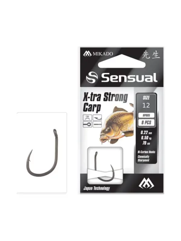 Haczyk z przeponem Sensual X-tra Strong Carp nr12