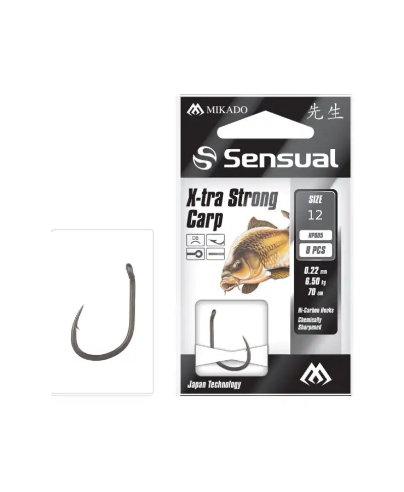 Haczyk z przeponem Sensual X-tra Strong Carp nr12