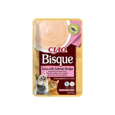 Inaba Cat Ciao Bisque Tuna with Salmon 40g