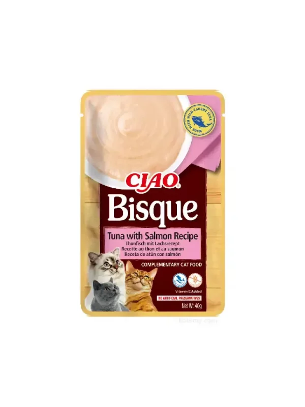 Inaba Cat Ciao Bisque Tuna with Salmon 40g