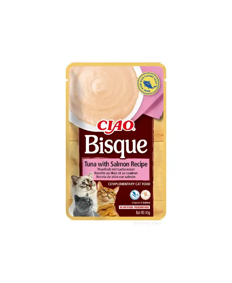 Inaba Cat Ciao Bisque Tuna with Salmon 40g