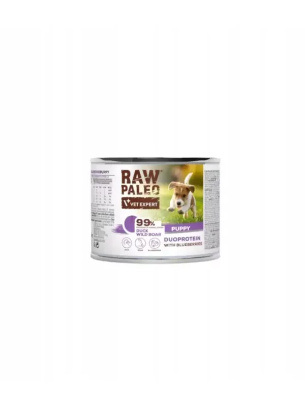 Raw Paleo Puppy Duck&Boar Kaczka Dzik 200g Duoproteinowa