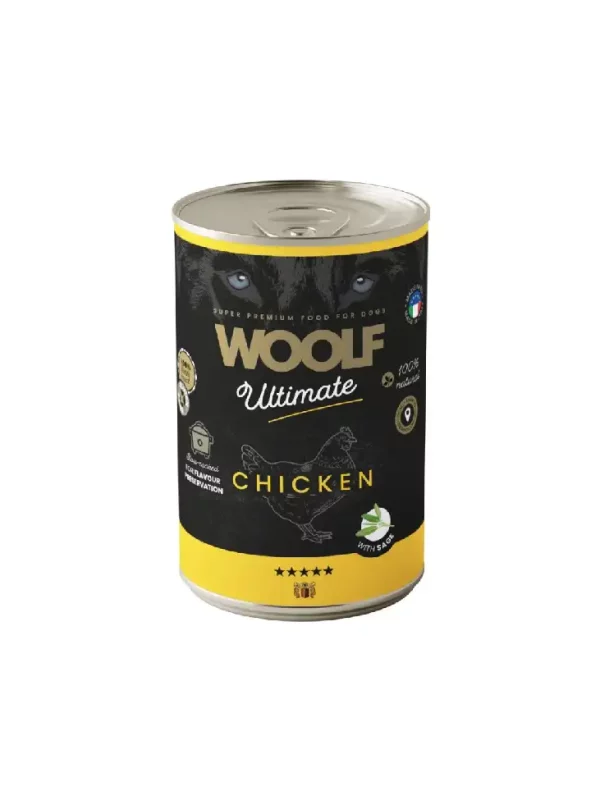 Woolf Ultimate Dog Can Chicken&Sege 400g