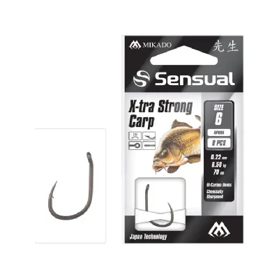 Haczyk z przeponem Sensual X-tra Strong Carp nr6