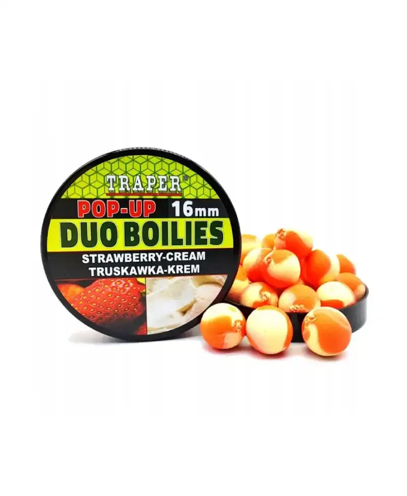 Kulki Duo Color Pop-up 16mm/40g truskawka/krem