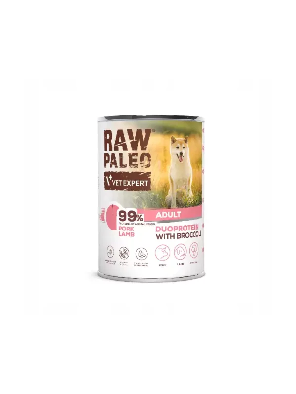 Raw Paleo Pork&Lamb Adult Can 400g