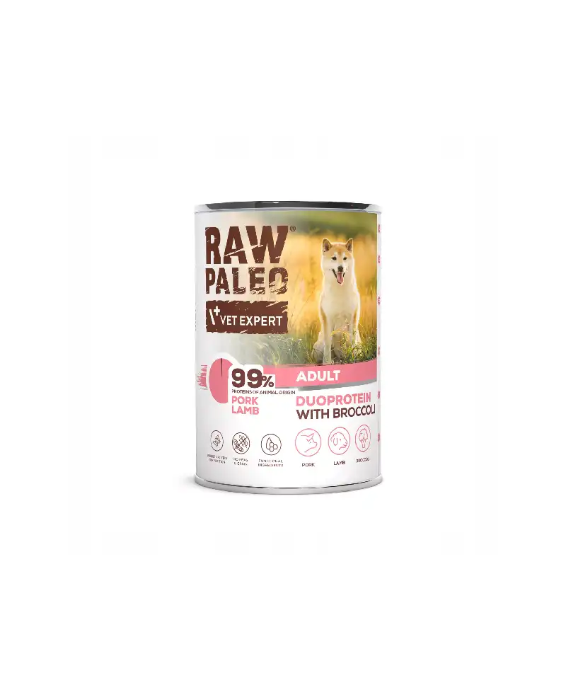 Raw Paleo Pork&Lamb Adult Can 400g