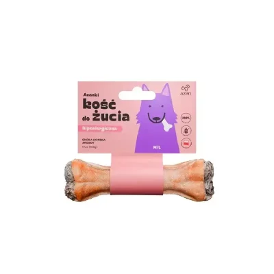 Azanki kość ze skóry końskiej M/L 17cm