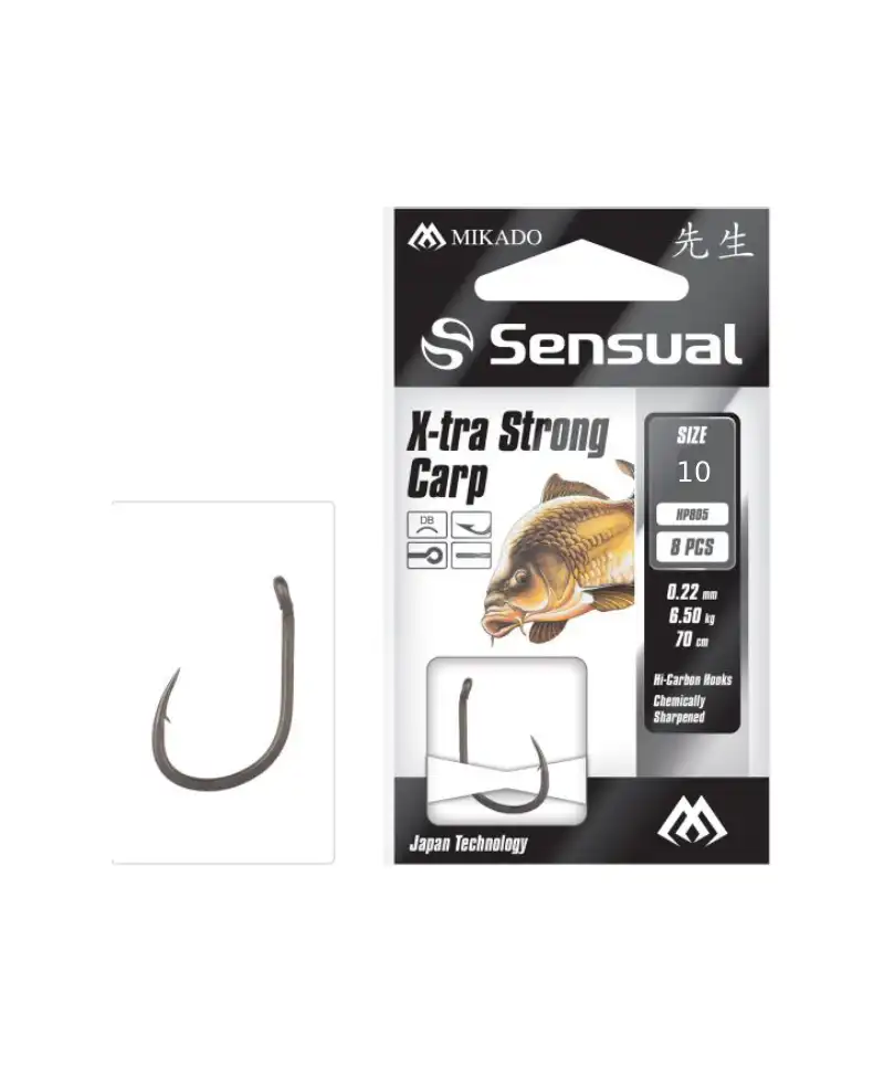 Haczyk z przeponem Sensual X-tra strong Carp nr10