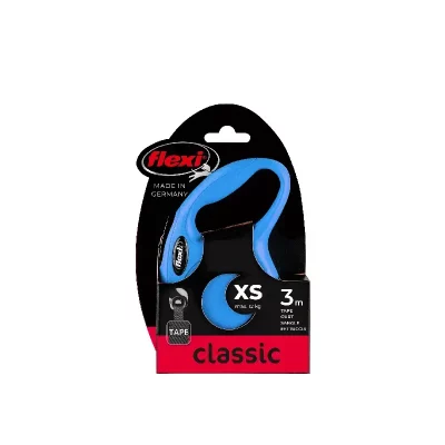 Smycz Automatyczna New Classic XS 3m taśma niebieska