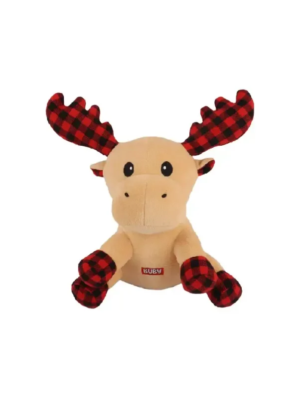 BUBA Zabawka świąteczna Pluszowy Renifer w kratę 23cm