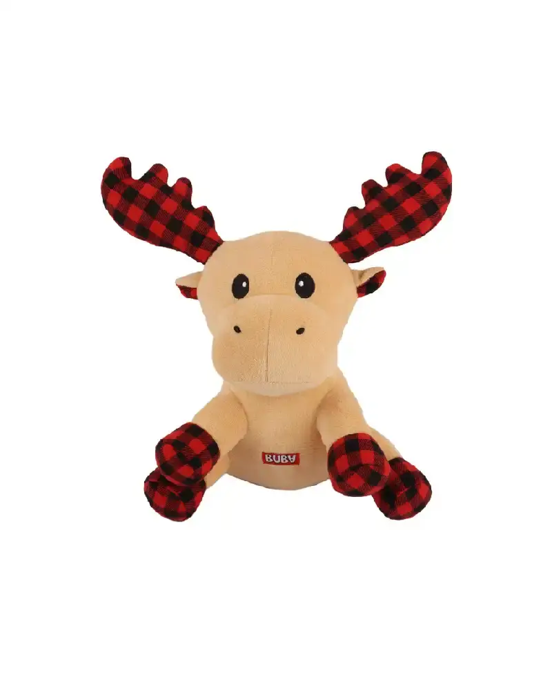 BUBA Zabawka świąteczna Pluszowy Renifer w kratę 23cm