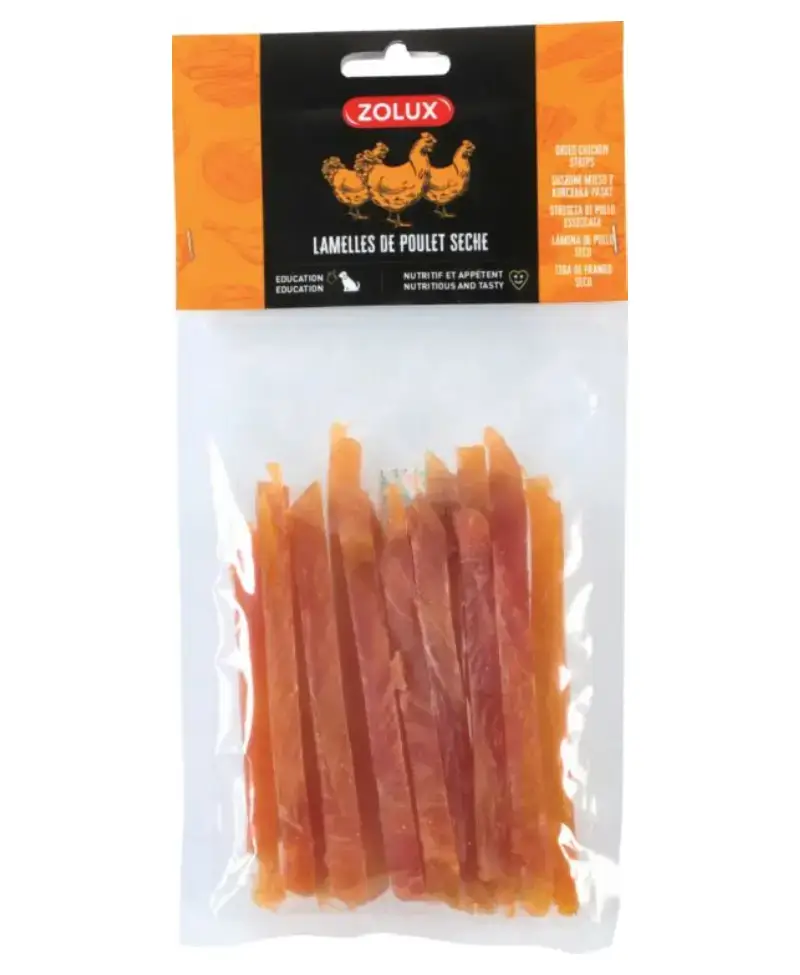 Paski z suszonego mięsa kurczaka 100g