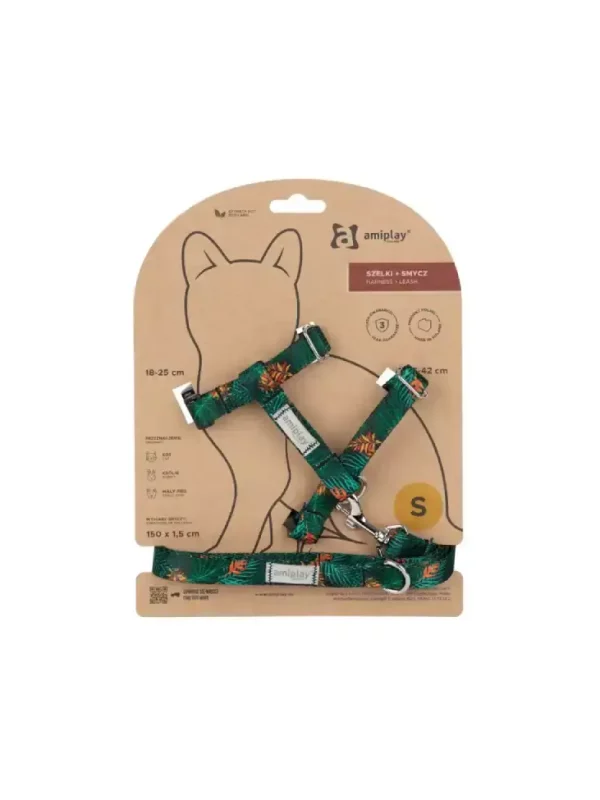 Szelki+ smycz Be Happy Cat S jungle