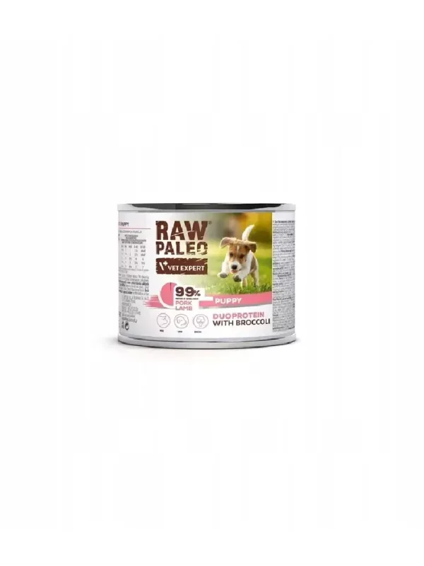 RAW PALEO Pork Lamb Puppy karma mokra wieprzowina dla szczeniąt 200g