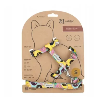 Szelki+ smycz Be Happy Cat S Donut